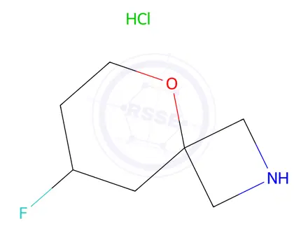 Chemical structure of 8-Fluoro-5-oxa-2-azaspiro[3.5]Nonane hydrochloride