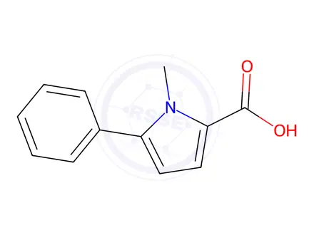 Chemical structure of 1-Methyl-5-phenyl-1H-pyrrole-2-carboxylic acid