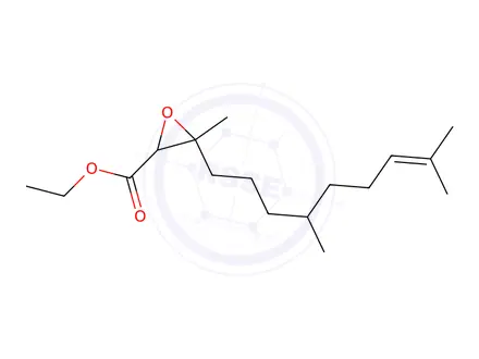 Chemical structure of ethyl 2,3-epoxy-3,7,11-trimethyldodec-10-enoate