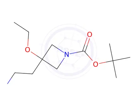 Chemical structure of Tert-butyl 3-(2-aminoethyl)-3-ethoxyazetidine-1-carboxylate