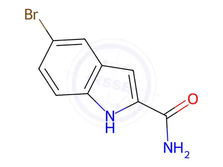 Chemical structure of 5-bromo-1H-indole-2-carboxamide