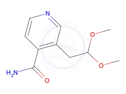 Chemical structure of 3-(2,2-Dimethoxyethyl)isonicotinamide