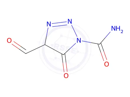 Chemical structure of 4-Formyl-5-oxo-4,5-dihydro-1H-1,2,3-triazole-1-carboxamide