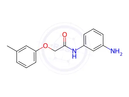 Chemical structure of N-(3-Aminophenyl)-2-(3-methylphenoxy)acetamide