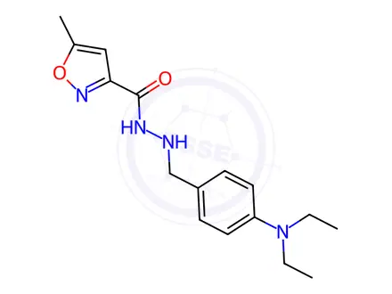 Chemical structure of N'-(4-(Diethylamino)benzyl)-5-methylisoxazole-3-carbohydrazide