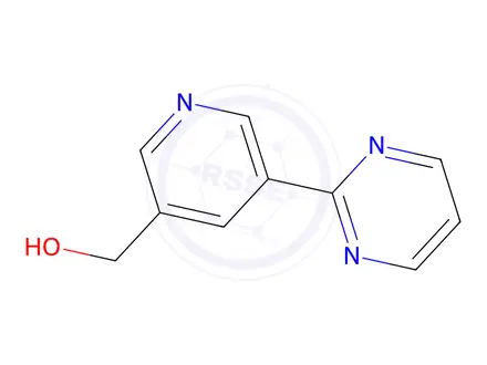 Chemical structure of (5-(pyrimidin-2-yl)pyridin-3-yl)methanol