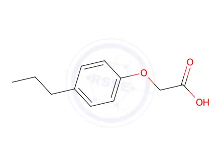 Chemical structure of 2-(4-Propylphenoxy)acetic Acid