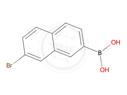 Chemical structure of (7-Bromonaphthalen-2-yl)boronic acid