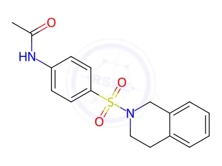 Chemical structure of N-(4-((3,4-Dihydroisoquinolin-2(1H)-yl)sulfonyl)phenyl)acetamide