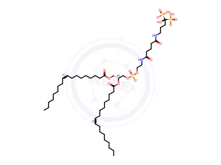 Chemical structure of 18:1 Glutaryl PE-alendronate
