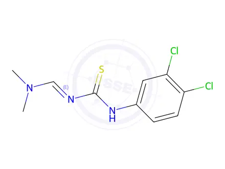 Chemical structure of N-(3,4-Dichlorophenyl)-N'-[(dimethylamino)methylene]thiourea