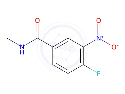Chemical structure of 4-Fluoro-N-methyl-3-nitrobenzamide