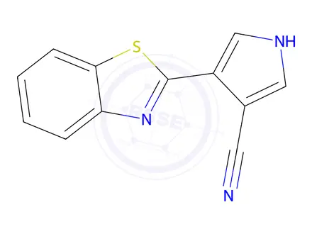 Chemical structure of 4-(Benzo[d]thiazol-2-yl)-1H-pyrrole-3-carbonitrile