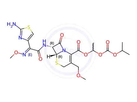 Chemical structure of Cefpodoxime proxetil EP Impurity D