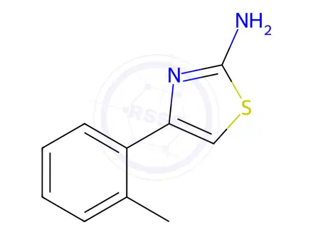 Chemical structure of 4-(o-Tolyl)thiazol-2-amine
