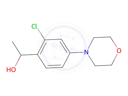 Chemical structure of 1-[2-chloro-4-(morpholin-4-yl)phenyl]ethan-1-ol