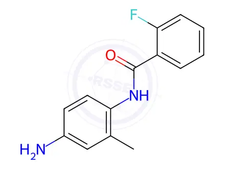 Chemical structure of N-(4-Amino-2-methylphenyl)-2-fluorobenzamide