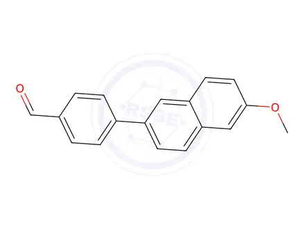 Chemical structure of 4-(6-Methoxynaphthalen-2-yl)benzaldehyde
