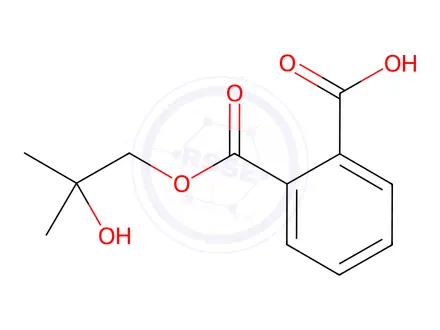 Chemical structure of Mono(2-hydroxyisobutyl)phthalate