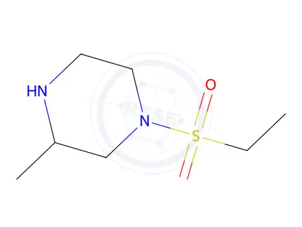 Chemical structure of 1-ethylsulfonyl-3-methyl-piperazine