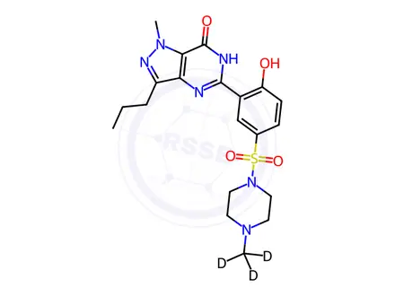 Chemical structure of Sildenafil Citrate Impurity 3-d3 (Sildenafil Citrate EP Impurity C-d3)