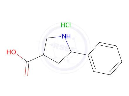 Chemical structure of 5-Phenyl-pyrrolidine-3-carboxylic acid hydrochloride