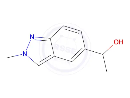 Chemical structure of 1-(2-Methyl-2H-indazol-5-yl)ethanol