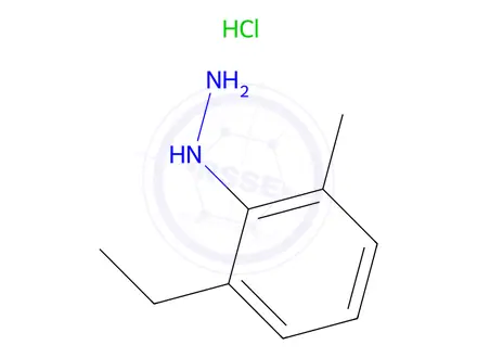 Chemical structure of 1-(2-Ethyl-6-methylphenyl)hydrazine, HCl