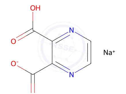 Chemical structure of Sodium 3-carboxypyrazine-2-carboxylate