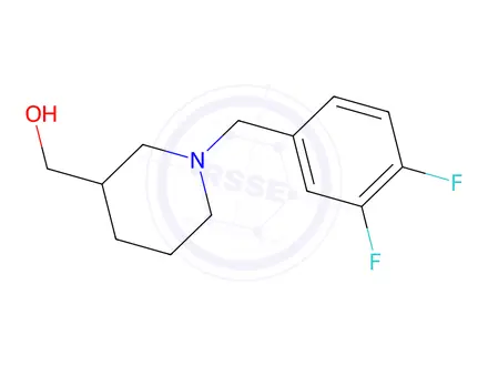 Chemical structure of {1-[(3,4-Difluorophenyl)methyl]piperidin-3-yl}methanol