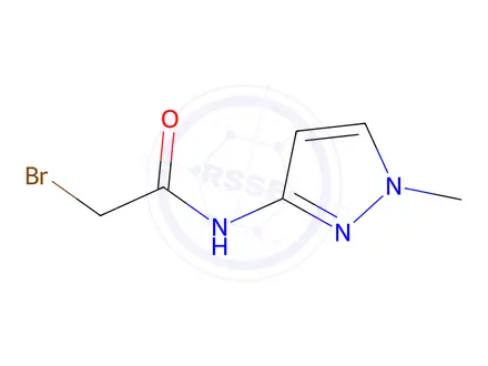 Chemical structure of 2-Bromo-N-(1-methyl-1H-pyrazol-3-yl)acetamide