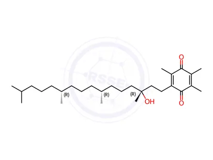 Chemical structure of D-alpha-Tocopherylquinone