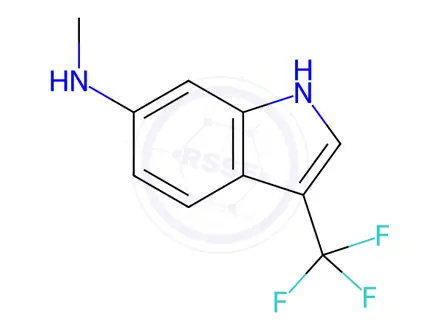 Chemical structure of N-methyl-3-(trifluoromethyl)-1H-indol-6-amine