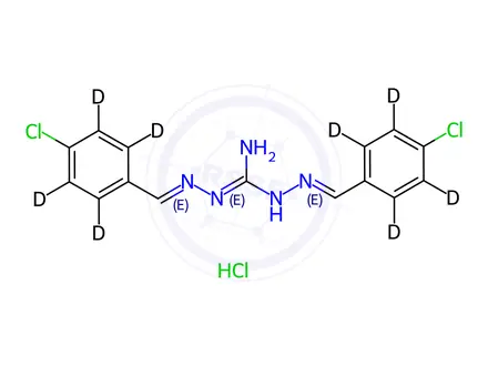 Chemical structure of Robenidine hydrochloride-[D8]