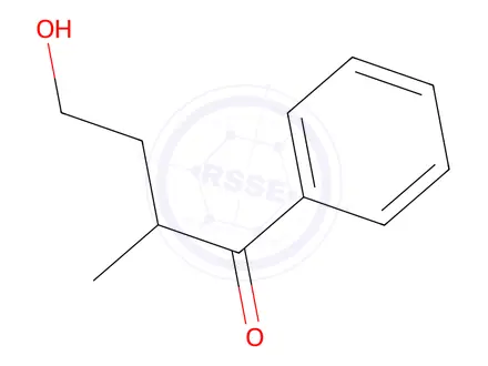 Chemical structure of 4-hydroxy-2-methyl-1-phenylbutan-1-one