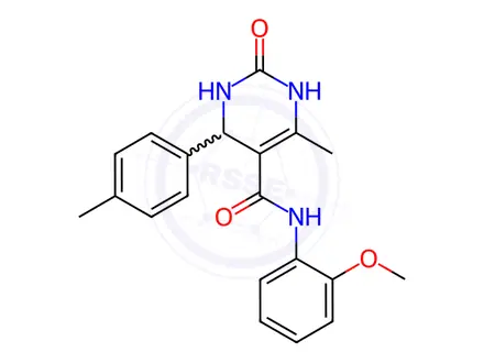 Chemical structure of N-(2-Methoxyphenyl)-6-methyl-2-oxo-4-(p-tolyl)-1,2,3,4-tetrahydropyrimidine-5-carboxamide