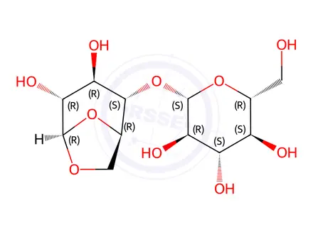 Chemical structure of [1'-13C]cellobiosan