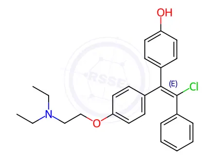 Chemical structure of E-CLOMIPHENE-4-HYDROXY