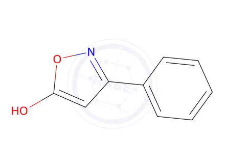 Chemical structure of 5-Hydroxy-3-phenylisoxazole