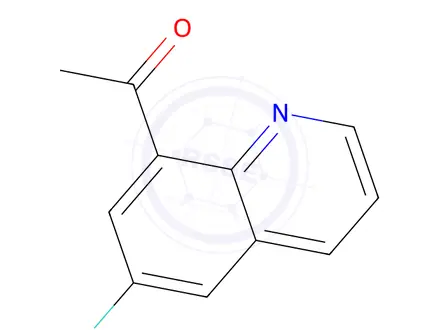 Chemical structure of 1-(6-Fluoroquinolin-8-yl)ethanone