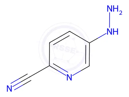 Chemical structure of 5-Hydrazinylpicolinonitrile dihydrochloride