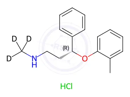 Chemical structure of Atomoxetine-[D3]hydrochloride