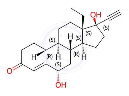 Chemical structure of Levonorgestrel EP Impurity G