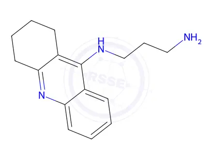 Chemical structure of N1-(1,2,3,4-Tetrahydroacridin-9-yl)propane-1,3-diamine