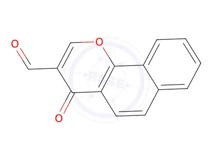 Chemical structure of 4-Oxo-4H-benzo[h]chromene-3-carbaldehyde