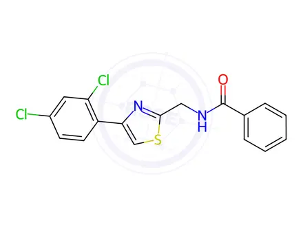Chemical structure of N-([4-(2,4-DIchlorophenyl)-1,3-thiazol-2-yl]methyl)benzamide