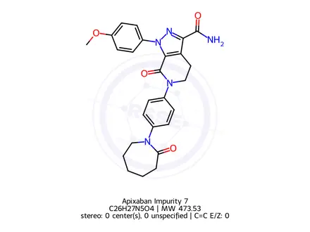 Chemical structure of Apixaban Impurity H