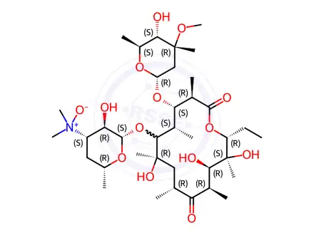 Chemical structure of Erythromycin A N-oxide