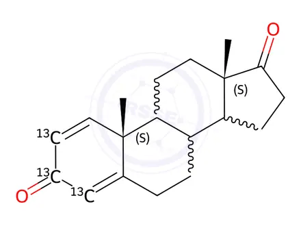 Chemical structure of Testosterone EP Impurity G-13C3