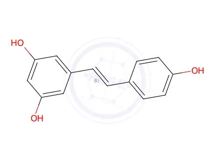 Chemical structure of trans-Resveratrol